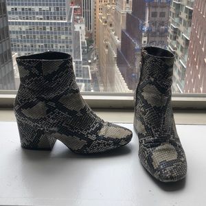 Snakeskin Bootie